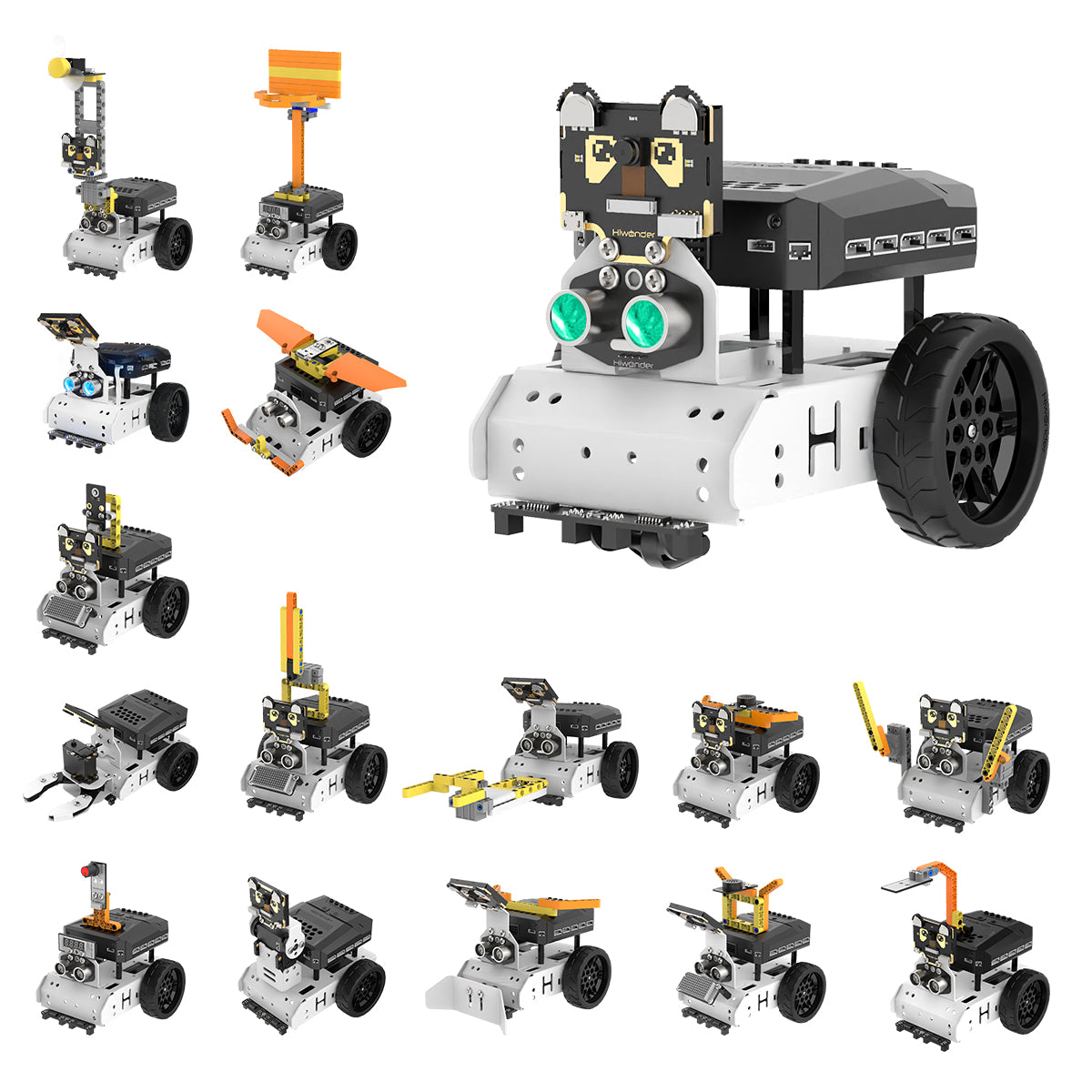 Hiwonder AiNova Pro 16-in-1 Programmable Building Robotic Kit Toys Support Scratch & Python for Kids Ages 12+ Hiwonder AiNova Pro 16-in-1 Programmable Building Robotic Kit Toys Support Scratch & Python for Kids Ages 12+